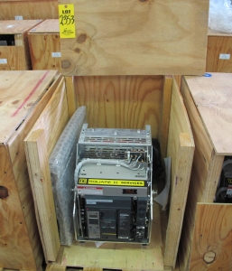 BREAKER, CIRCUIT, 600 FRAME AMP RATING, MASTERPACT NT 08N1 KIND, 3 POLE, 480 VOLT RATING SQUARE D DIRECT REPLACEMENT FOR 1E ABB K-600S INCLUDES ONE NEW 18" DOOR, MOUNTS USING EXISTING HINGES > CONTINUOUS CURRENT: 600A > INTERRUPTING RATING: 30KA @ 535 VAC > 125VDC OPERATED > MICROLOGIC TRIP UNIT 5.0A > 250A SENSOR > 250A SENSOR PLUG > 18" DOOR, PART # NLI-NT08N1-LISB8-EODC-SR-001 (W-44) LOADING & HANDLING FEE $15-